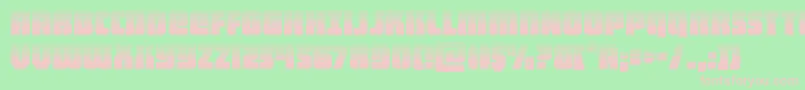 heavyfalconhalf Font – Pink Fonts on Green Background