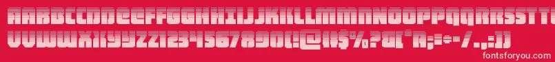 heavyfalconhalf Font – Pink Fonts on Red Background