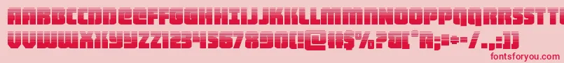 heavyfalconhalf Font – Red Fonts on Pink Background