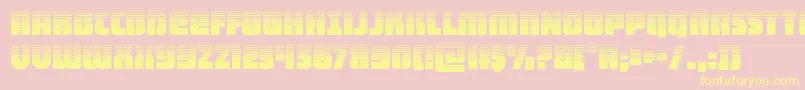 heavyfalconhalf Font – Yellow Fonts on Pink Background