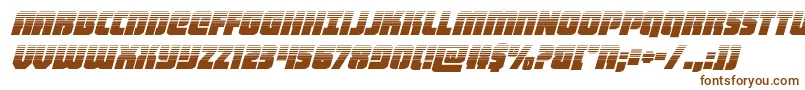 Шрифт heavyfalconhalfital – коричневые шрифты на белом фоне