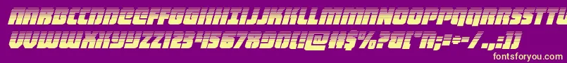 heavyfalconhalfital Font – Yellow Fonts on Purple Background