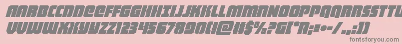 heavyfalconital Font – Gray Fonts on Pink Background