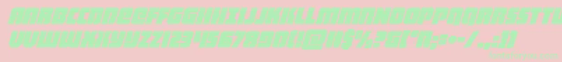 heavyfalconital Font – Green Fonts on Pink Background