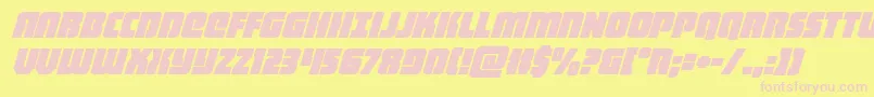 heavyfalconital Font – Pink Fonts on Yellow Background