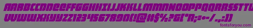 heavyfalconital Font – Purple Fonts on Gray Background