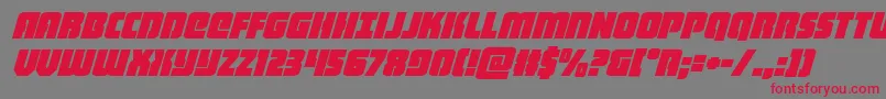 heavyfalconital Font – Red Fonts on Gray Background