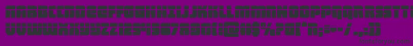 heavyfalconlaser Font – Black Fonts on Purple Background