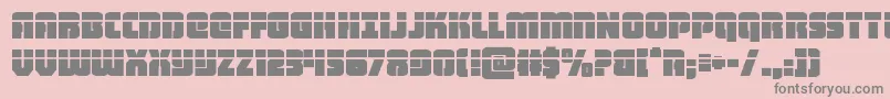 heavyfalconlaser Font – Gray Fonts on Pink Background