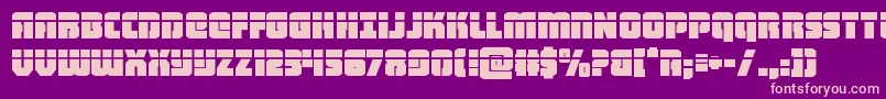 heavyfalconlaser Font – Pink Fonts on Purple Background