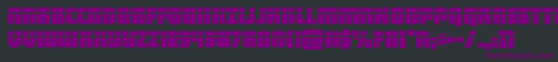 heavyfalconlaser-fontti – violetit fontit mustalla taustalla