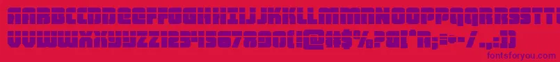 heavyfalconlaser Font – Purple Fonts on Red Background