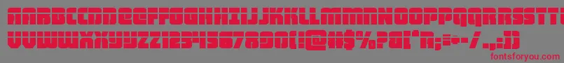 heavyfalconlaser Font – Red Fonts on Gray Background