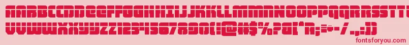 heavyfalconlaser Font – Red Fonts on Pink Background