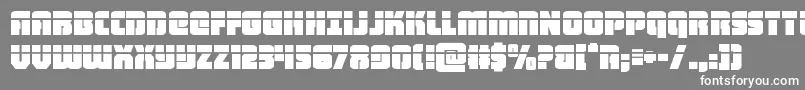 heavyfalconlaser Font – White Fonts on Gray Background