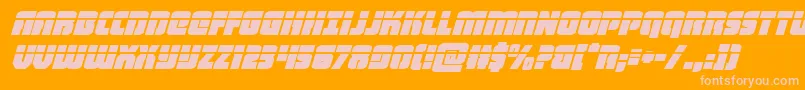 heavyfalconlaseritalic Font – Pink Fonts on Orange Background