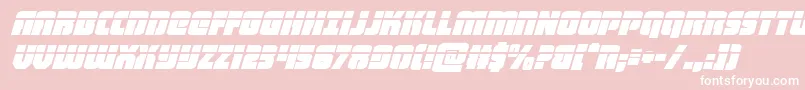 heavyfalconlaseritalic Font – White Fonts on Pink Background