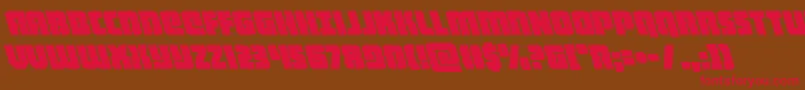 heavyfalconleft Font – Red Fonts on Brown Background