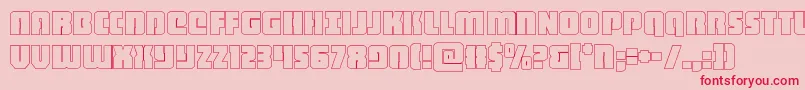 heavyfalconout Font – Red Fonts on Pink Background