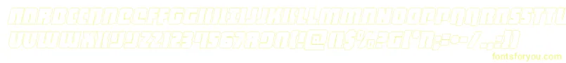 heavyfalconoutital-fontti – keltaiset fontit