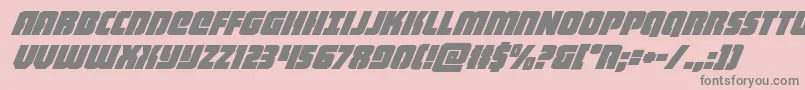 heavyfalconsuperital Font – Gray Fonts on Pink Background