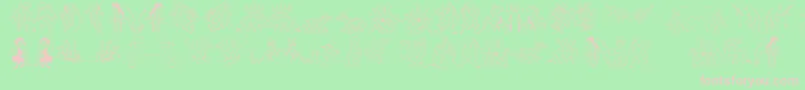 Fabulous Font – Pink Fonts on Green Background