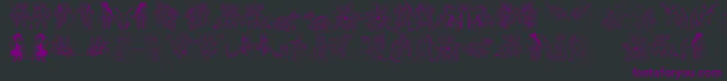 Fabulous Font – Purple Fonts on Black Background