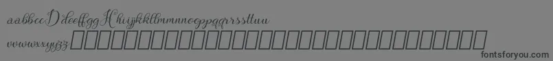 Hebydia Demo Font – Black Fonts on Gray Background