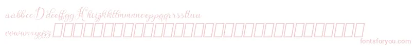 Hebydia Demo Font – Pink Fonts on White Background