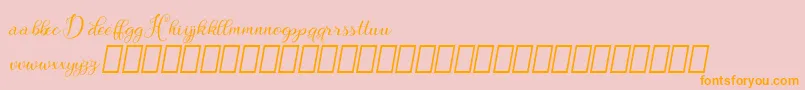 More about Hebydia Demo Font Hebydia Demo Font – Orange Fonts on Pink Background