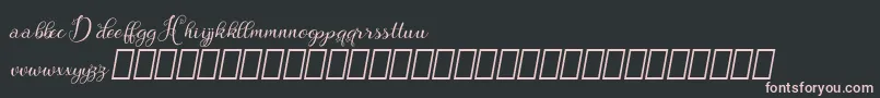 Hebydia Demo Font – Pink Fonts on Black Background