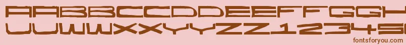 Подробнее о шрифте Hecatombe Шрифт Hecatombe – коричневые шрифты на розовом фоне
