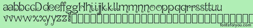 Hegran Demo Font – Black Fonts on Green Background