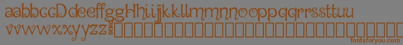 Hegran Demo Font – Brown Fonts on Gray Background
