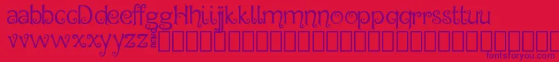 Hegran Demo Font – Purple Fonts on Red Background