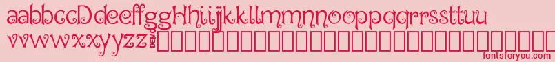 Hegran Demo Font – Red Fonts on Pink Background