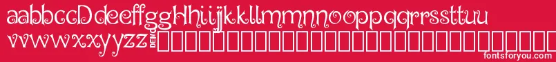 Hegran Demo Font – White Fonts on Red Background