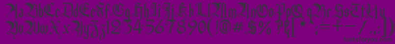 HEIDH    Font – Black Fonts on Purple Background