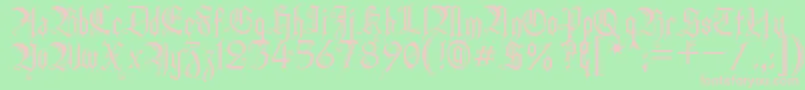 HEIDH    Font – Pink Fonts on Green Background