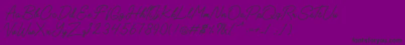 More about Heima Font Heima Font – Black Fonts on Purple Background