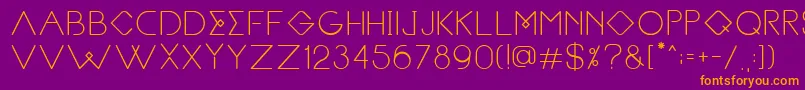 Heimdal Font – Orange Fonts on Purple Background