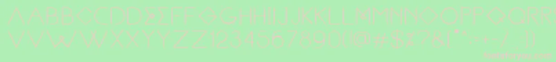 Heimdal Font – Pink Fonts on Green Background