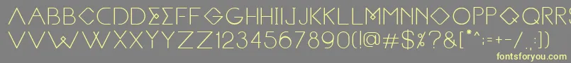 Heimdal Font – Yellow Fonts on Gray Background