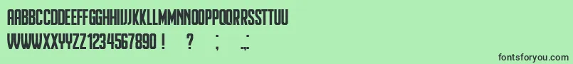 Heinrich Font – Black Fonts on Green Background