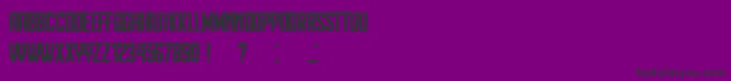 Heinrich Font – Black Fonts on Purple Background