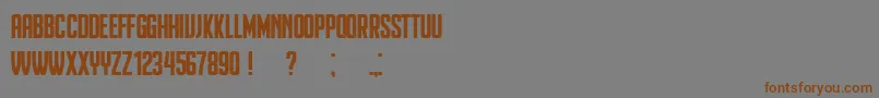 Heinrich Font – Brown Fonts on Gray Background