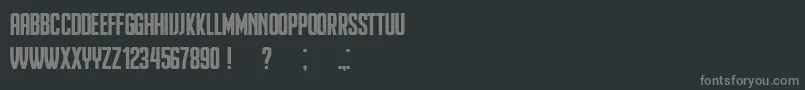 Heinrich Font – Gray Fonts on Black Background