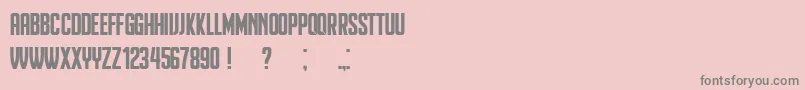 Heinrich Font – Gray Fonts on Pink Background