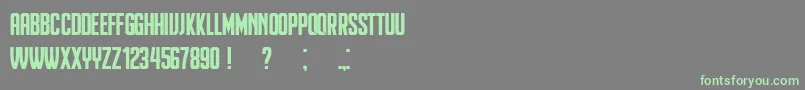 Heinrich Font – Green Fonts on Gray Background