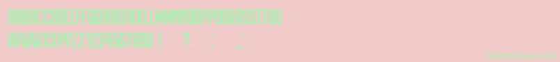 Heinrich Font – Green Fonts on Pink Background
